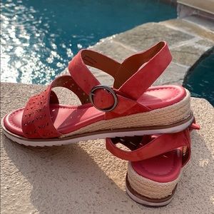 Leather Caslon Coral sandals from Nordstrom